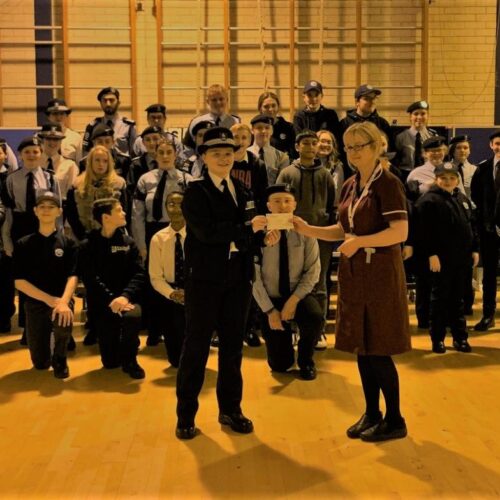 Police cadets and dementia team