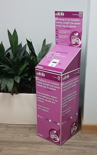 Tap to donate machines – please support our charity