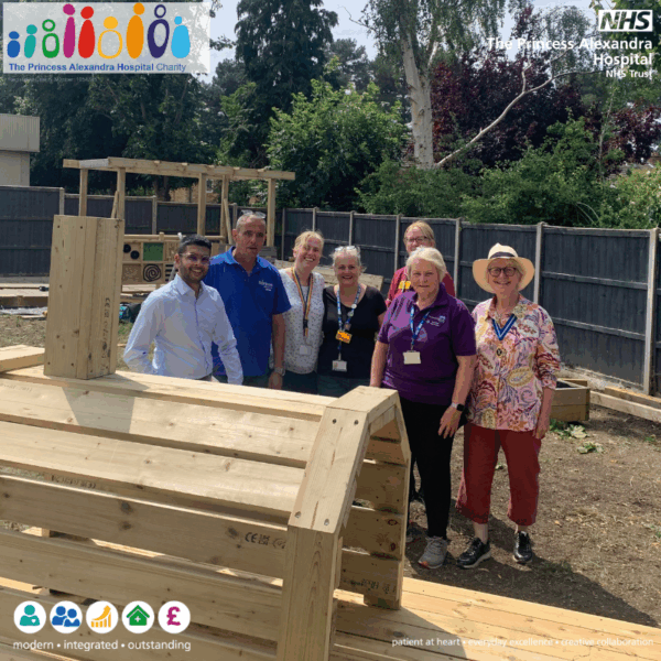 Local hospital welcomes High Sheriff of Essex to see progress of new garden space