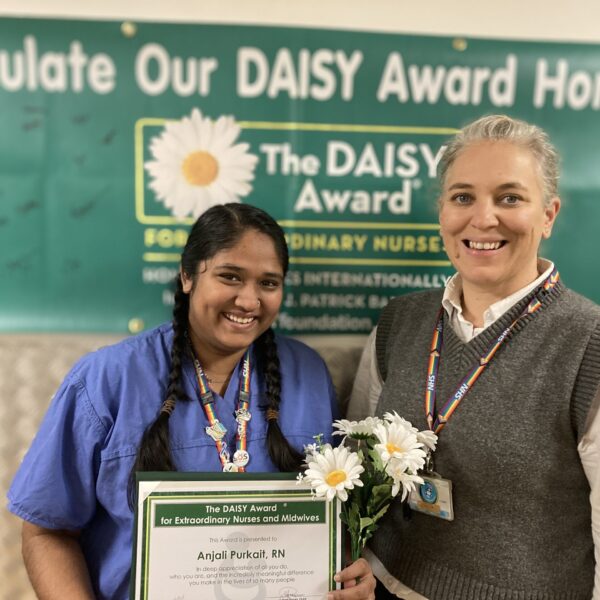 Anjali Purkait, registered nurse in ED and Jo Ward, Interim Chief Nurse