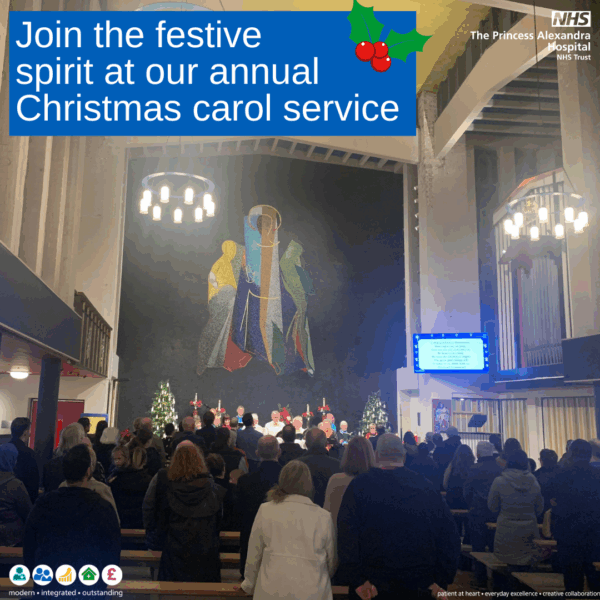 Photograph taken at the Carol Service in 2024