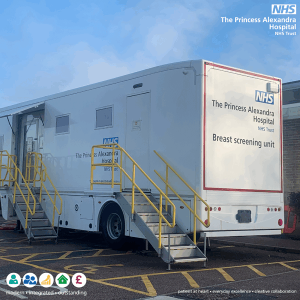 Mobile breast screening unit