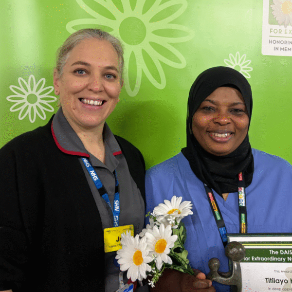 Jo Ward, Interim Chief Nurse and Titilayo (Fatima) Kazeem