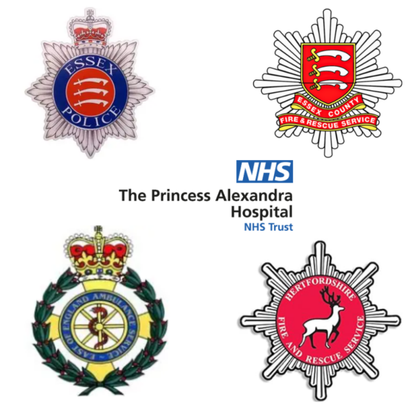 Collage of organisation's logos taking part in the exercises.