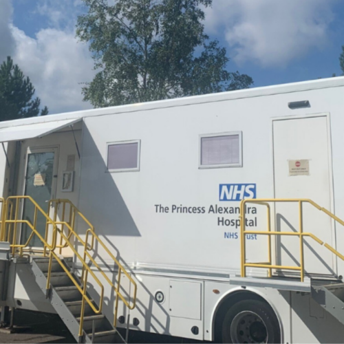 Mobile breast screening unit